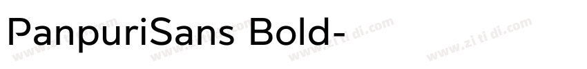 PanpuriSans Bold字体转换 PanpuriSans Bold字体转换